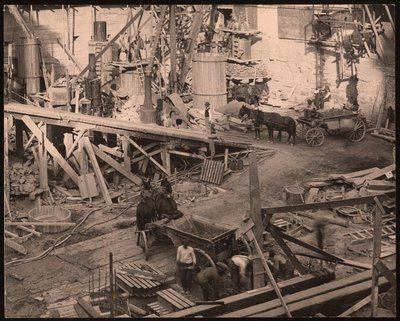 Construction of Statler Hotel. Ninth and Washington Southeast Corner by William G. Swekosky